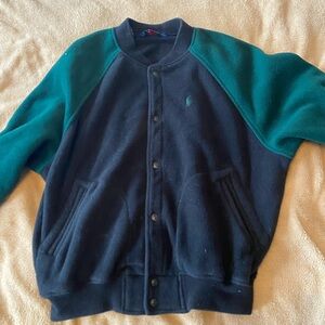 Polo by Ralph Lauren Black and Green Bomber Jacket